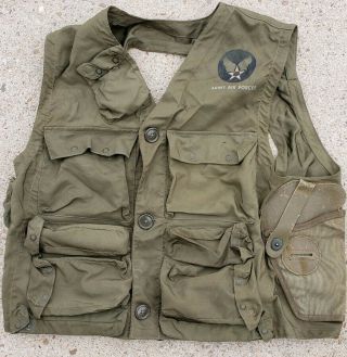 Vintage Wwii Us Air Force Pilot Survival Vest Emergency Sustenance Type C - 1 Usaf