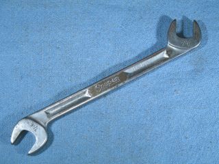 Vintage Snap - On Tools 7/16 " 4 - Way Angle Double Open End Wrench V5214 Made In Usa