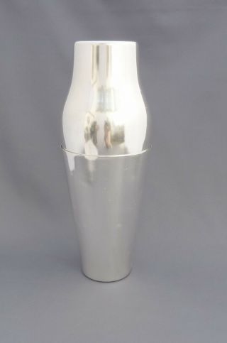 Exceptional Huge French Art Deco Cocktail Shaker Parisian Style Silverplated
