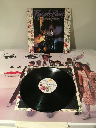 Purple Rain - Prince And The Revolution [1984 Vinyl Lp W/poster,  Warner Bros.  ]