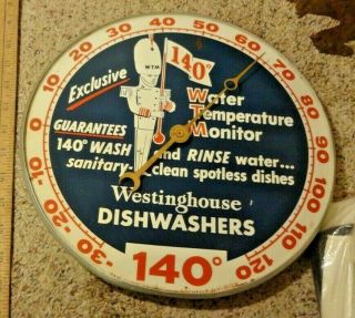 Old Westinghouse Round Large 1957 Thermometer Sign - Pretty