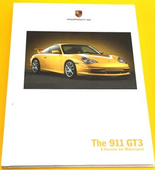 2003 911 Gt3 996 Hard Cover Brochure,  Very Rare