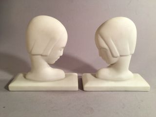 Vintage Art Deco Lenox Heads Busts,  Made In Usa