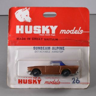 Corgi Husky Models 26 Sunbeam Alpine Blister Pack With Detachable Hardtop