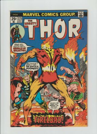 Thor 225 (july 1974,  Marvel) Fn (6.  0) 1st App.  Of Firelord