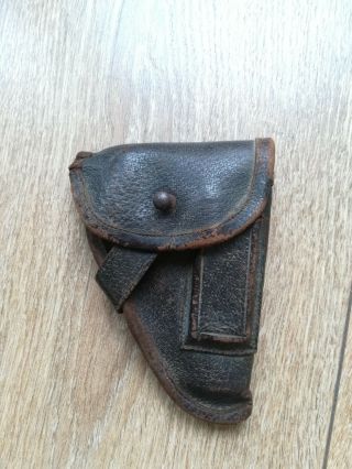 Vintage Ww2 Germany Browning Fn Model 1905 Small Pistol Gun Leather Holster