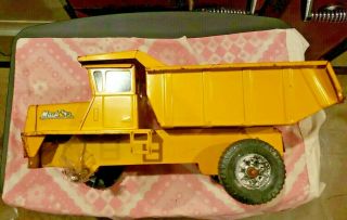 Vintage Buddy L Mack Yellow Dump Truck Big 20” Toy