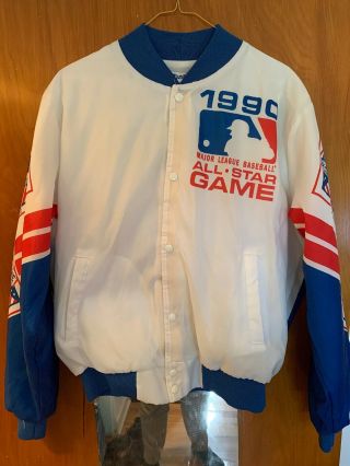 Vintage 1990 Chalkline Chicago Cubs All Star Game Jacket Sz L