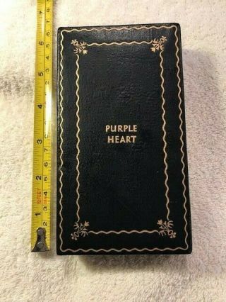 Wwii Navy & Marine Corps Purple Heart Medal Box Only Scarce Usn