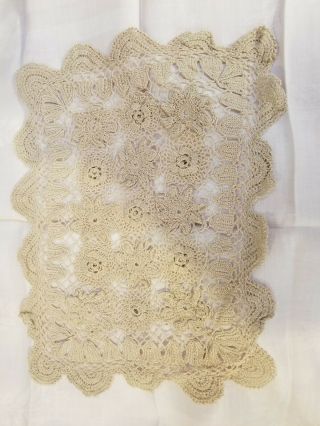 Vintage Crochet Lace Placements - Set Of 12 -