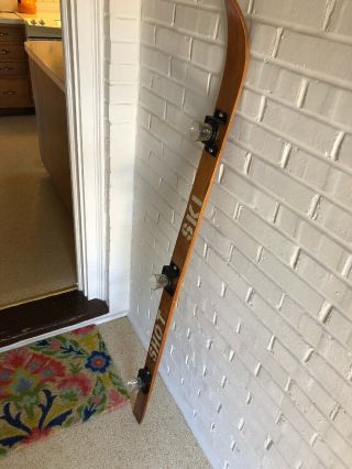 Vintage Shot Ski Made From A Real Old Wood Ski