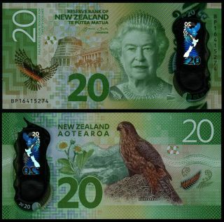 Zealand $20 Dollars 2016 P193 Gem Unc Banknote