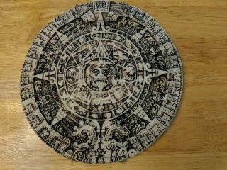 Aztec Solar Sun Stone Calendar Wall Plaque Mayan Maya Inca Sculpture Statue Art 2
