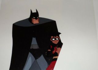 Batman The Animated Series Cel Batman Robin Over The Edge