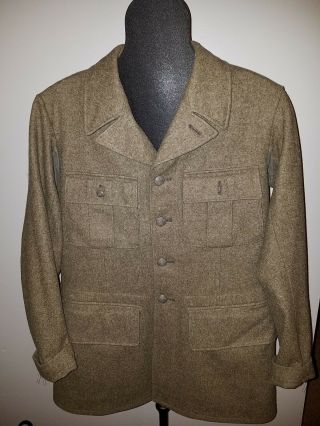 Vtg.  1940 Ww Ii Pristine Swedish Military Wool Fitted Uniform Jacket Men 