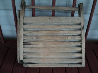 Antique Wooden Washboard Circa Turn Of Century Awesome Piece