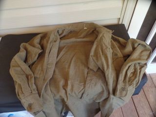 WW2 IKE JACKET,  PANTS AND SHIRT.  NO GLOW TO PATCHES OR RIBBON BAR 3