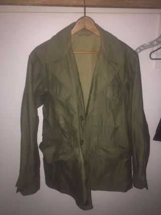 Wwii Era M - 1943 Field Jacket Size 34r 11/13/43