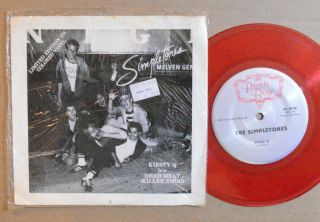 Punk 7 " 45 - The Simpletons - Kirsty Q /dead Meat Red Wax 1990 Posh Boy M - Hear