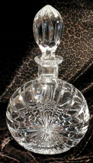 Vintage Atlantis Lead Crystal Glass Decanter Wine Whiskey 10 - 1/2 " T Marked
