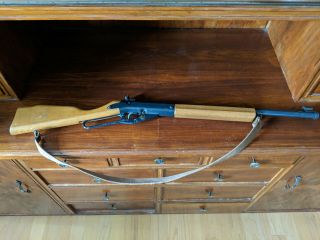 Rare Vintage Daisy Model 299,  Bb Gun Lever Action,  W/ Gun Strap & Peep Sight