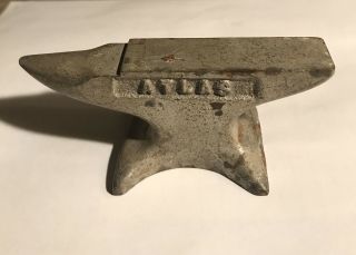 Antique Miniature Advertising Blacksmith Anvil Atlas Steel