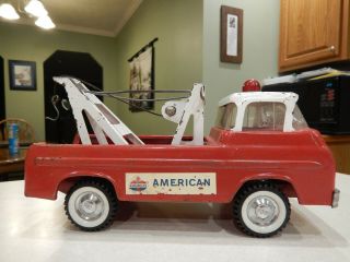 Vintage Toy Nylint Tow Truck Gas Oil American Advertising Ford Pressed Steel