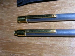 Vintage Cartier Pen & Mechanical Pencil Set with Both Cases 3