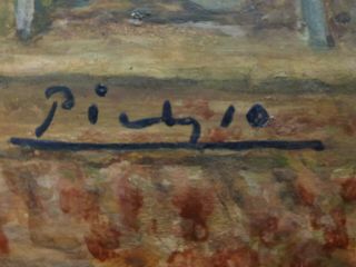 Pablo Picasso Vintage Rare Art W/c Painting Hand Signed No Print