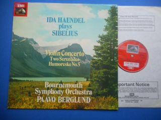 Asd 3399 Sibelius Violin Concerto Ida Haendel Sample Ex,