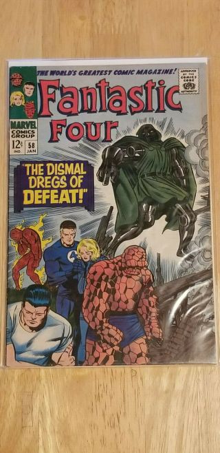 Fantastic Four 58 1967 Dr Doom - Marvel 7.  0
