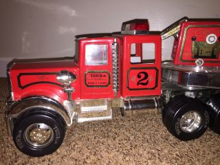 Vintage Tonka Fire truck 2 Hook And Ladder Fire Engine 3