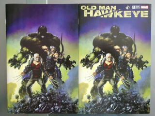 Old Man Hawkeye 1 Logan Clayton Crain Virgin & Regular Variant Cover (nm/m) Set