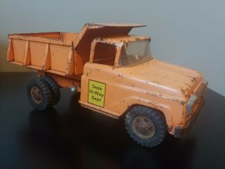 Vintage 1960 ' s Tonka Toys State Hi - Way Dept Hydraulic Dump Truck 3
