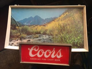 Vintage Coors Light With Moving Water Motion