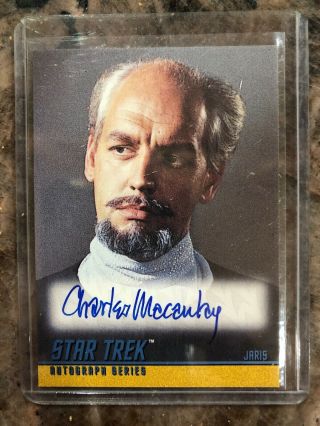 Star Trek The Series Season 2 A41 Charles Macaulay Jaris Autograph