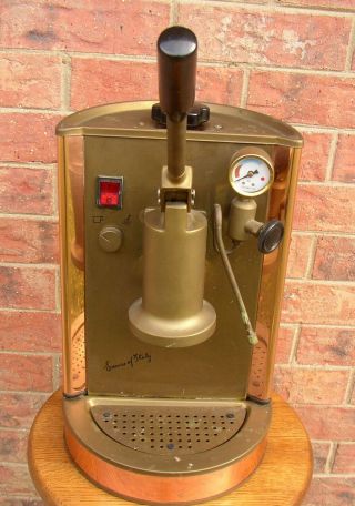 Vintage Enrico Of Italy Copper & Brass Lever Espresso Cappuccino Machine