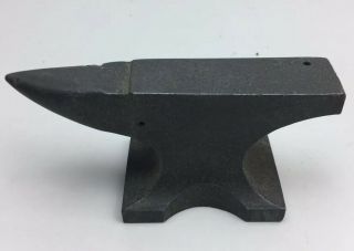 Miniature Aluminum Anvil Unknown Maker 4” Long Paperweight Advertising