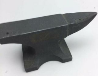 Miniature Aluminum Anvil Unknown Maker 4” Long Paperweight Advertising 2