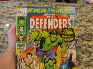 Marvel Feature The Defenders 1 1972 Good To Good -