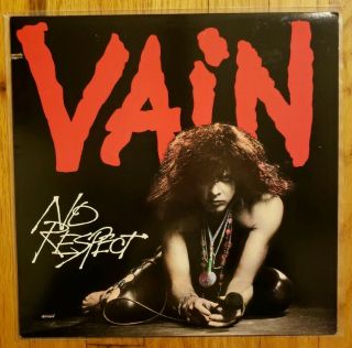 Vain - No Respect Lp Vinyl 1989 Promo Sterling Sound A/a Wax Davy Vain Nm -