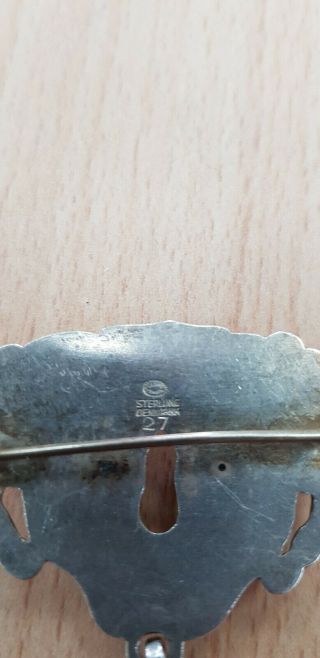 Georg Jenson Sterling 27 Pin Brooch Silver 3