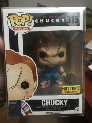 Funko Pop Bride Of Chucky Hot Topic Exclusive.  45mm Protector 315