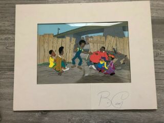 Fat Albert And The Cosby Kids Animation Cel With Bill Cosby Autograph