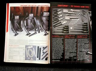 2 SEARS CRAFTSMAN TOOL CATALOGS,  ' 95/ ' 96 & ' 99,  Power & Hand Tools,  Guide,  VGC 3