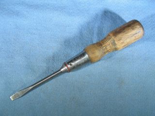 Vintage Stanley No.  25 Bolster 7 - 1/2 " Wood Handle Screwdriver Made In Usa