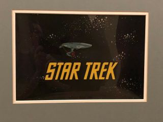 Star Trek Animated Series - Animation Cel - Enterprise In Title Scene