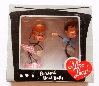 I Love Lucy Bobbing Head Dolls,  Limited Edition Bobble Head,  Ricky & Lucy -