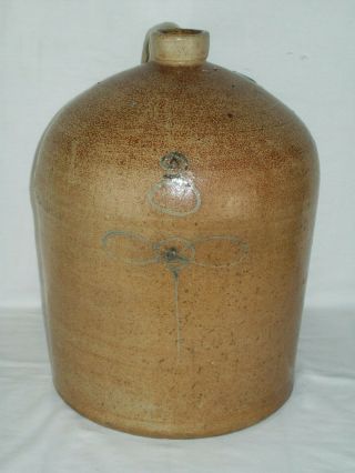 Early " Primitive " Bee Sting Stoneware Crock Jug Antique 3 Gallon Red Wing Jug
