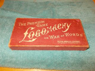 1890s The Premium Game Locomachy Or War Of Words By The Milton Bradley Company